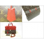 ルイヴィトンLOUIS VUITTON ヴィーナス　ビジネスバッグ ハンドバッグ モノグラム×レッド モノグラム×カウハイドレザー M41738