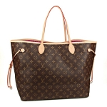 ルイヴィトン　ダミエ　ネヴァーフルGMポーチ付　モノグラム/ピヴォワンヌ　LOUIS VUITTON　トートバッグ　M41180