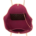 ルイヴィトン　ダミエ　ネヴァーフルGMポーチ付　モノグラム/ピヴォワンヌ　LOUIS VUITTON　トートバッグ　M41180