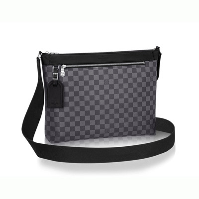 ルイヴィトン ミックMM ダミエグラフィット ショルダーバッグ メッセンジャーバッグ ブラック グレー シルバー金具 メンズ ヴィトン 斜め掛け 肩掛け ショルダーバッグ N40004