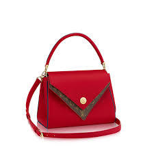 ルイヴィトンLOUISVUITTON　 ドゥブルV モノグラムキャンバス切替カーフレザー2WAYハンドバッグ M54624​