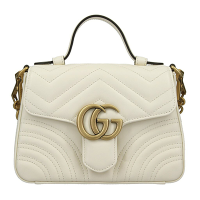 GUCCI グッチ ハンドバッグ レディース GGマーモント ホワイト 547260 DTDIT 9022