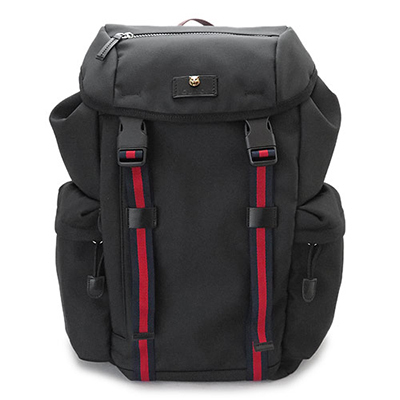 グッチ リュック メンズ GUCCI  バックパック ウェブ テクノキャンバス ブラック 黒 429037 K1N1X 1072​