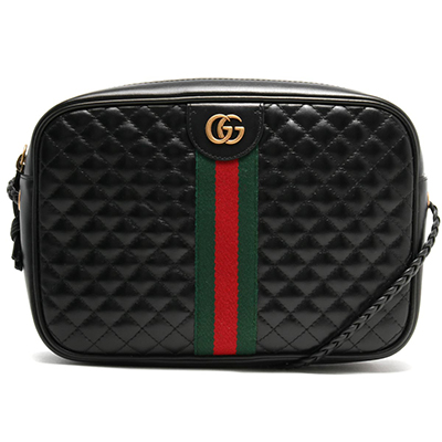グッチ GUCCI ショルダーバッグ GGマーモント/GG MARMONT キルティング スモール/QUILTING SMALL ブラック&グリーン&レッド 541051 0YKMT 1060