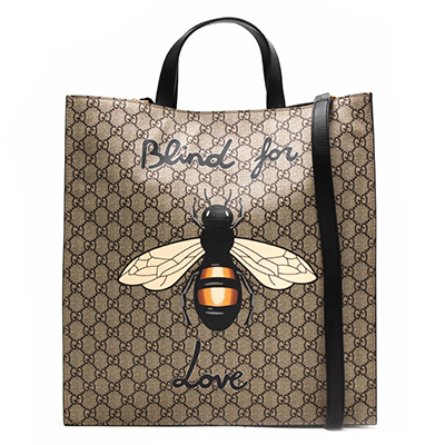 グッチ GUCCI トートバッグ/ショルダーバッグ ビープリント GGスプリーム BEE PRINT GG SUPREME ベージュ&ブラック  メンズ レディース 450950 K571T 8666​