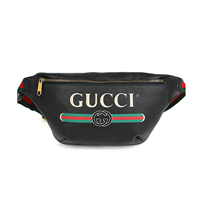 グッチ GUCCI ベルトバッグ ウエストバッグ メンズ グッチプリント 黒 530412GCCT8164