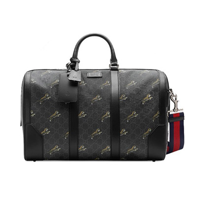 グッチGUCCI  GGスプリーム タイガー トラベルバッグ 2WAY ハンドバッグ 旅行カバン474131 G02AN 8992