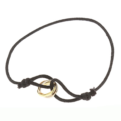 カルティエ トリニティ コード ブレスレット YG WG PG スリーカラー ゴールド 18K  B6016700