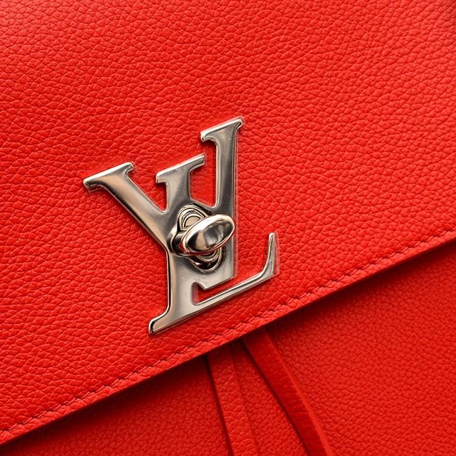 ルイ・ヴィトン​LOUIS VUITTON   ロックミーバックパック リュック・デイパック ソフトカーフ レッド M41814​