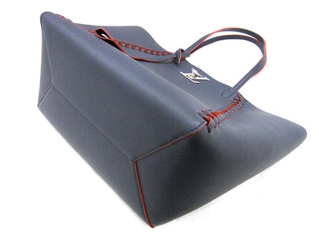 ルイ・ヴィトンLOUIS VUITTON  ロックミー・カバ クレインナチュラルレザー ネイビー×レッド M54682