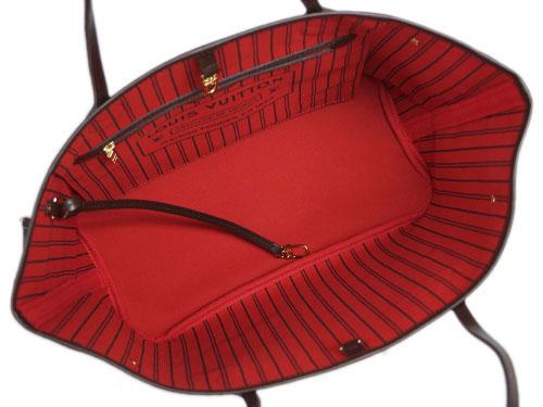 ルイヴィトン バッグ　LOUIS VUITTON　ヴィトン　ダミエ　LV　トートバッグ　ポーチ付き　ネヴァーフルMM　エベヌ　N41358