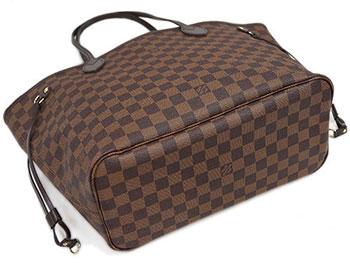 ルイヴィトン バッグ　LOUIS VUITTON　ヴィトン　ダミエ　LV　トートバッグ　ポーチ付き　ネヴァーフルMM　エベヌ　N41358
