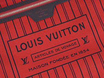 ルイヴィトン バッグ　LOUIS VUITTON　ヴィトン　ダミエ　LV　トートバッグ　ポーチ付き　ネヴァーフルMM　エベヌ　N41358