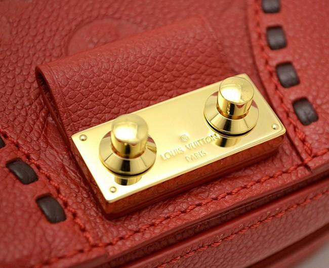ルイ ヴィトン モノグラムアンプラント ジュノ ショルダーバッグ スリーズ 赤 レッド ゴールド金具 M43144