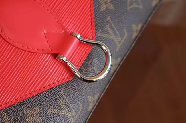 ルイ ヴィトン LOUIS VUITTON モノグラム サン ミシェル  ハンド ショルダー バッグ 赤 シルバー 金具 レディース M44031​