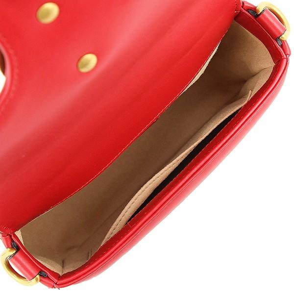 グッチ ミニトップハンドルバッグ GGマーモント キルティングレザー シェブロン ハイビスカスレッド ゴールド金具 ショルダーバッグ ハンドバッグ 2WAY ポシェット 547260 DTDIT 6433