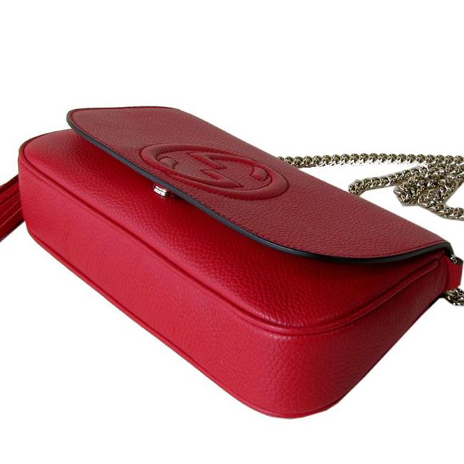 グッチ GUCCI ショルダーバッグ レディース ソーホー SOHO レザー チェーンバッグ レッド 336752 A7M0G 6523