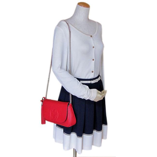 グッチ GUCCI ショルダーバッグ レディース ソーホー SOHO レザー チェーンバッグ レッド 336752 A7M0G 6523