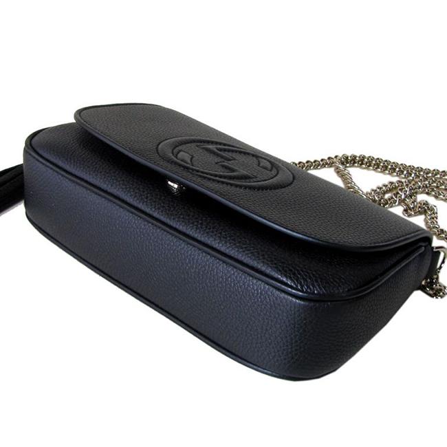 グッチ GUCCI ショルダーバッグ レディース ソーホー SOHO レザー チェーンバッグ ブラック 336752 A7M0G 1000