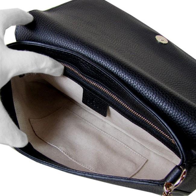 グッチ GUCCI ショルダーバッグ レディース ソーホー SOHO レザー チェーンバッグ ブラック 336752 A7M0G 1000
