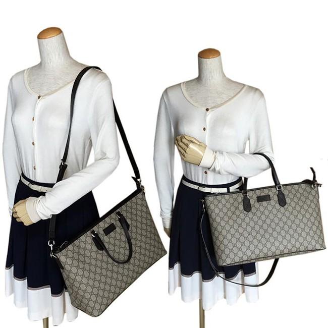 グッチ GUCCI バッグ 2way トートバッグ GGスプリームキャンバス ベージュ 410748 KGDHN 9643