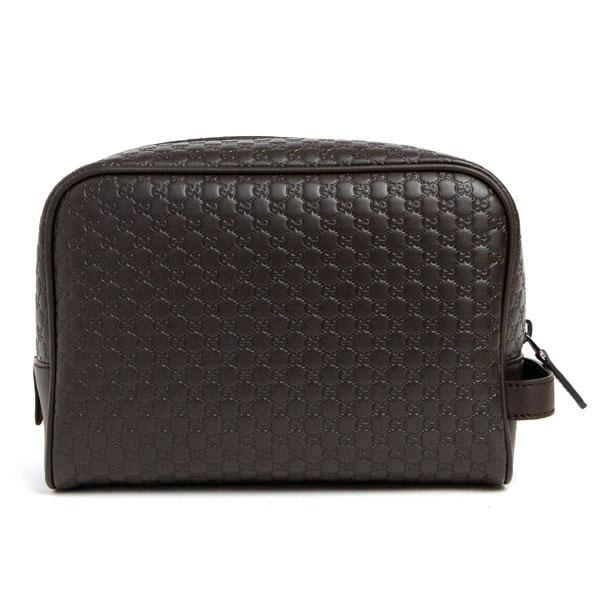 グッチ バッグ GG柄 メンズ セカンドバッグ GUCCI アウトレット  マイクログッチシマ レザー ダークブラウン 419775 BMJ1R 2044​