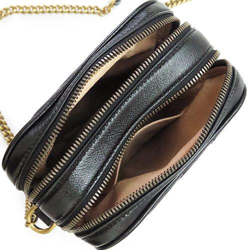 グッチ ショルダーバッグ  GUCCI ポシェット GG MARMONT/GGマーモント キルティング レザー ブラック 550155 0OLFT 1000​