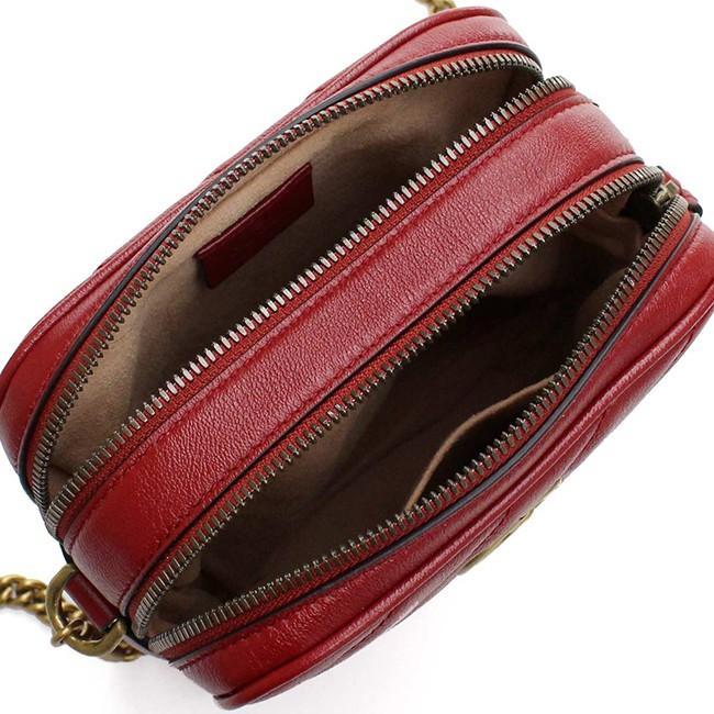 グッチ GUCCI GG MARMONT 2.0 GGマーモント2.0 斜め掛け ショルダーバッグ  レッド系 レディース 550155 0OLFT 6438​