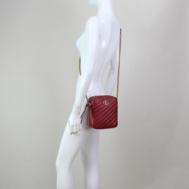 グッチ GUCCI GG MARMONT 2.0 GGマーモント2.0 斜め掛け ショルダーバッグ  レッド系 レディース 550155 0OLFT 6438​