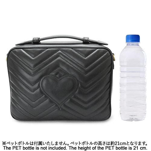 グッチ ショルダーバッグ GUCCI  レディース ハンドバッグ スモール GGマーモント レザー ブラック 黒 498100 DTDPT 8975​