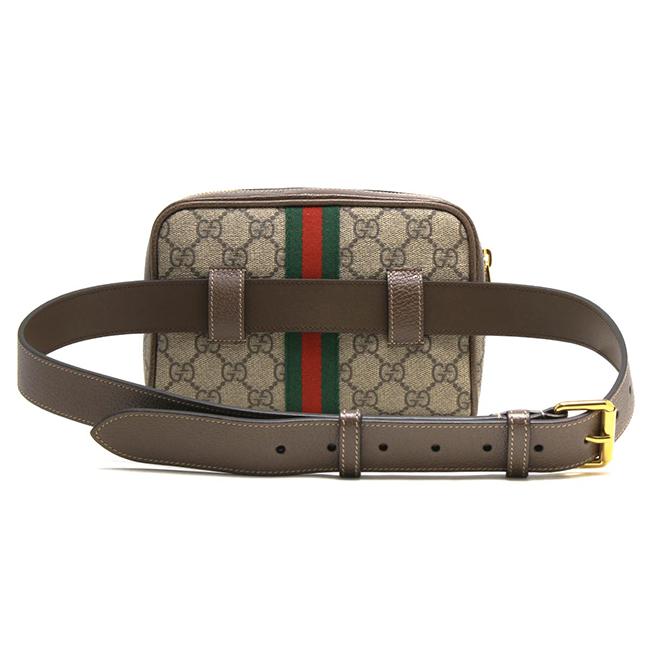 グッチ GUCCI ベルトバッグ/ウエストバッグ GGスプリーム/GG SUPREME ベージュ&エボニー&ブラウン  メンズ レディース  517076 96I3B 8745​