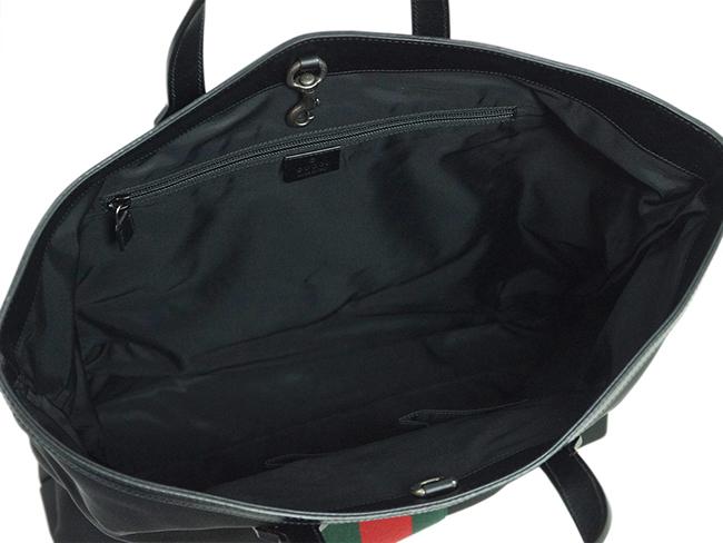 グッチ　バッグ　2WAY　トートバッグ　リュック　パラナ　ブラック　ウェビング　レッドxグリーン　アウトレット 387105-1060​