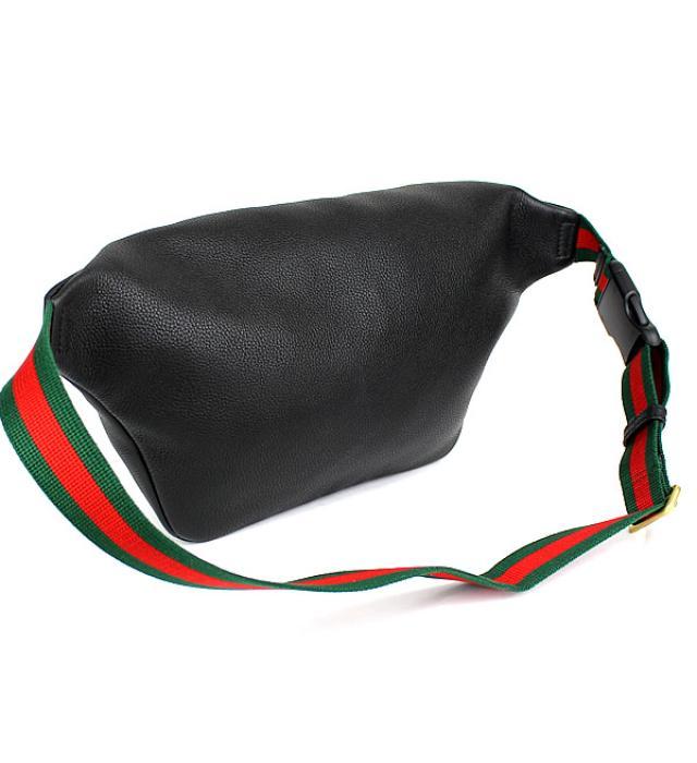 グッチ GUCCI ベルトバッグ ウエストバッグ メンズ グッチプリント 黒 530412GCCT8164