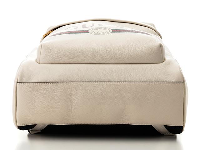GUCCIグッチ　バッグ　ロゴプリント　バッグパック　型押し　ホワイト 547834 0Y2BT 8824