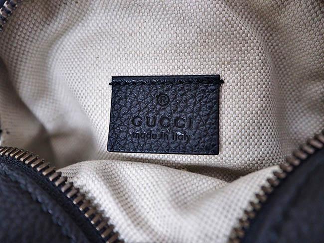 グッチ GUCCI プリントレザーショルダーバッグ ブラック  メンズ レザー 574803 0Y2AT 8163