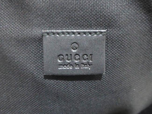 GUCCIグッチ ワンショルダーバッグ ソフト GGスプリーム ベルトバッグ  黒×ダークグレー レザー 478325 K9RRN 1095​