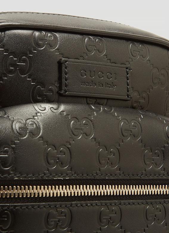 GUCCIグッチ グッチシマ クロスボディバッグ ショルダーバッグ レザー ブラック 黒 450970