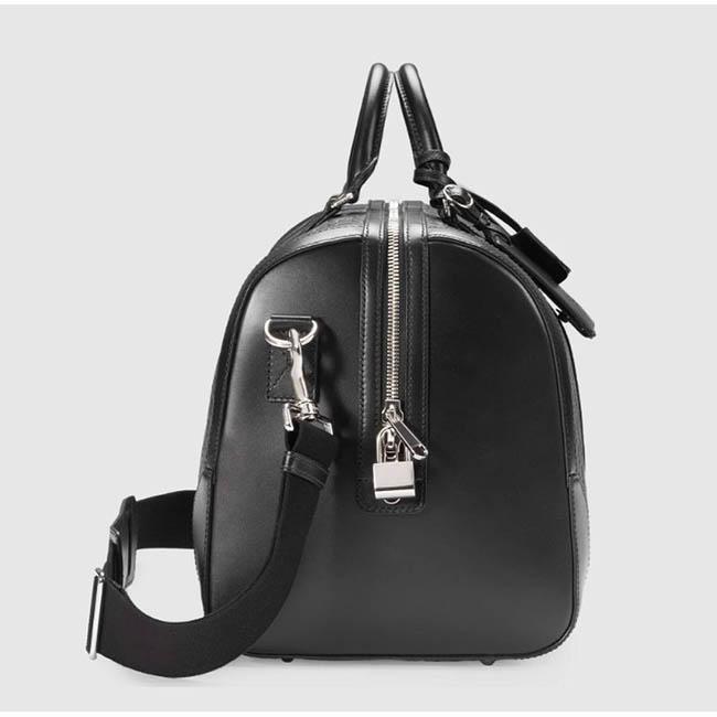GUCCIグッチシグネチャーレザーダッフル 旅行カバン 2WAYボストンバッグ ショルダーバッグ 406380 CWCBN 1000