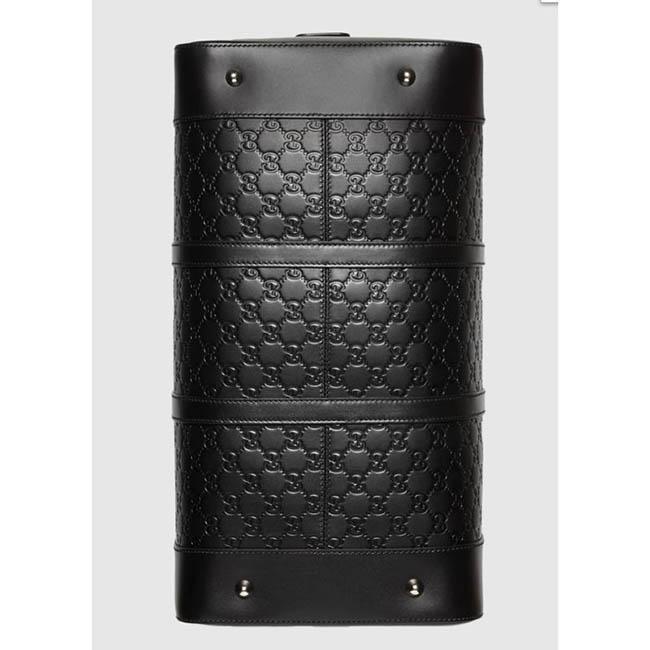 GUCCIグッチシグネチャーレザーダッフル 旅行カバン 2WAYボストンバッグ ショルダーバッグ 406380 CWCBN 1000