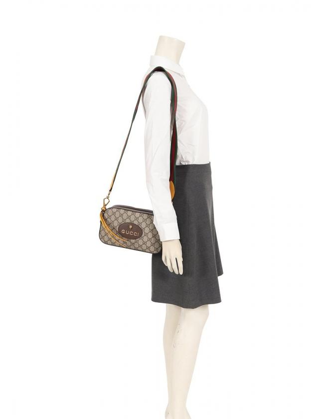 グッチ GG柄 シェリーライン タイガーモチーフ メッセンジャーバッグ ポシェット GGスプリーム×ウェブ bag-13425-811898