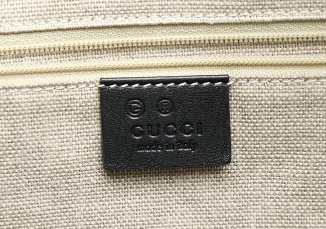 GUCCIグッチ マイクログッチシマ 2WAY ボストンバッグ ハンドバッグ ショルダーバッグ レザー 黒 ブラック アウトレット品 449646 BMJ1G 1000