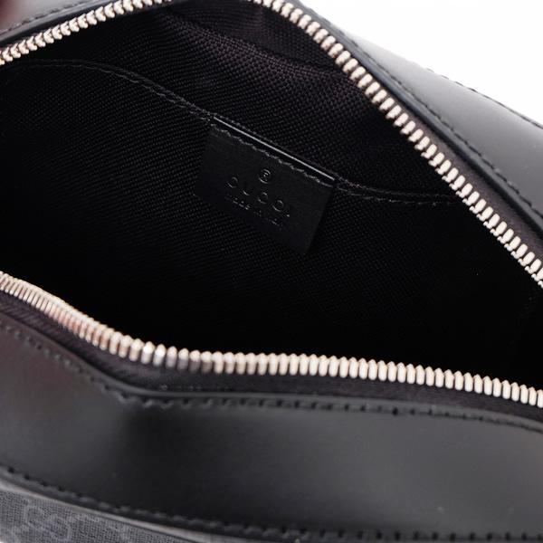 グッチ GUCCI GGスプリームキャンバス ショルダーバッグ クラッチ ブラック×グレー [メンズ] 574886 K5RLN 1095