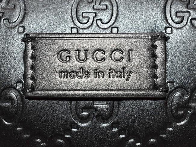 GUCCI シグネチャーブリーフケース  ブラック レザー シンプル レディース メンズ ユニセックス 435322 CWCBN 1000​