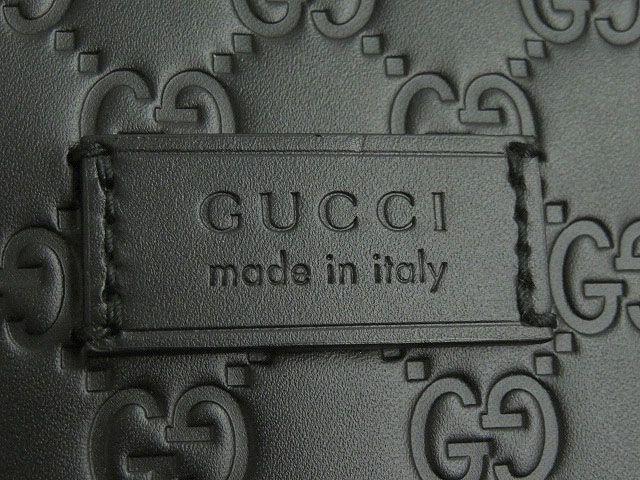 グッチ　GUCCI　シマレザー　2WAY　ハンドバッグ/ブリーフ/ショルダー ブラック 428043​