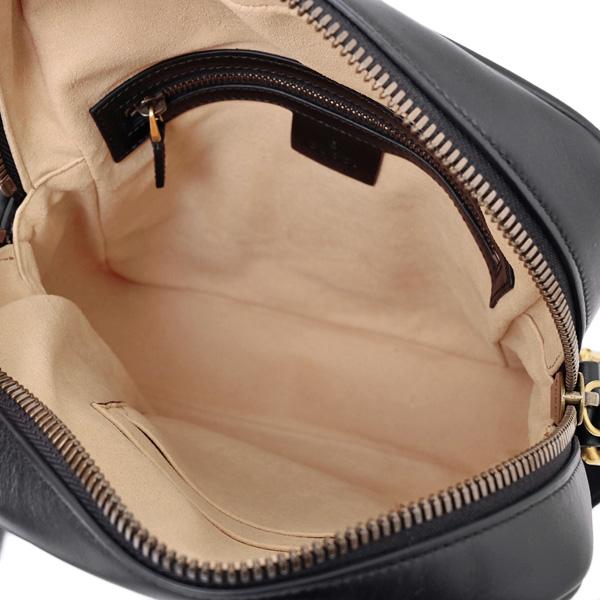 グッチ GUCCI GGマーモント キルティングレザー ショルダーバッグ ブラック [メンズ] 523365 DTDHT 1000