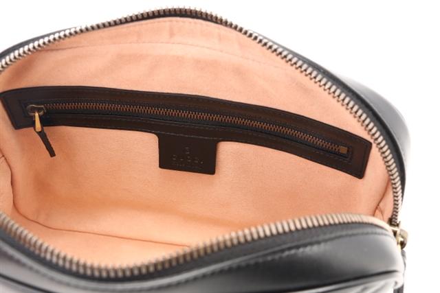 グッチGUCCI ウエストバッグ　ベルトバッグ　GGマーモント　ブラック　ゴールド金具　GG 523380・467891　