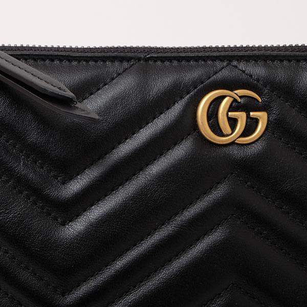グッチ GUCCI GGマーモント キルティングレザー ショルダーバッグ ブラック [メンズ] 523369 DTDHT 1000
