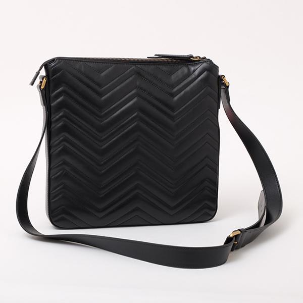 グッチ GUCCI GGマーモント キルティングレザー ショルダーバッグ ブラック [メンズ] 523369 DTDHT 1000