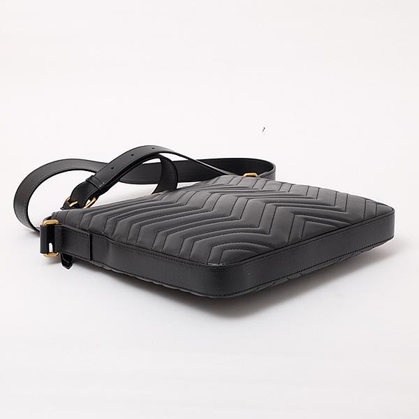 グッチ GUCCI GGマーモント キルティングレザー ショルダーバッグ ブラック [メンズ] 523369 DTDHT 1000