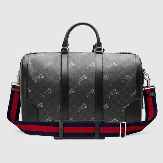 グッチGUCCI  GGスプリーム タイガー トラベルバッグ 2WAY ハンドバッグ 旅行カバン474131 G02AN 8992
